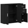 Aparador roble negro 91x29,5x75 cm madera de ingeniería de , Aparadores - Ref: Foro24-862003, Precio: 93,25 €, Descuento: %