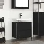 Mueble de baño con lavabo y cajones roble negro 60x34,5x60 cm de , Tocadores de baño - Ref: Foro24-861882, Precio: 74,21 €, D...
