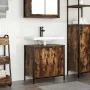 Mueble de baño con lavabo roble ahumado 60x34,5x60 cm de , Tocadores de baño - Ref: Foro24-861894, Precio: 59,05 €, Descuento: %