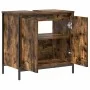 Mueble de baño con lavabo roble ahumado 60x34,5x60 cm de , Tocadores de baño - Ref: Foro24-861894, Precio: 59,05 €, Descuento: %