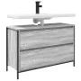 Mueble de baño con lavabo y cajones gris Sonoma 90x34,5x60 cm de , Tocadores de baño - Ref: Foro24-861880, Precio: 79,05 €, D...