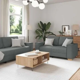 Juego de sofás con cojines 2 piezas tela gris oscuro von , Sofas - Ref: Foro24-3324692, Preis: 467,07 €, Rabatt: %