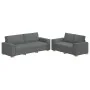 Juego de sofás con cojines 2 piezas tela gris oscuro de , Sofás - Ref: Foro24-3324692, Precio: 467,07 €, Descuento: %