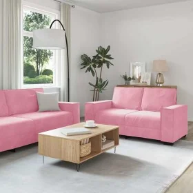 Juego de sofás con cojines 2 piezas terciopelo rosa de , Sofás - Ref: Foro24-3324703, Precio: 502,23 €, Descuento: %