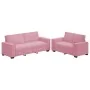 Juego de sofás con cojines 2 piezas terciopelo rosa de , Sofás - Ref: Foro24-3324703, Precio: 502,23 €, Descuento: %