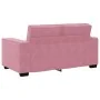 Juego de sofás con cojines 2 piezas terciopelo rosa de , Sofás - Ref: Foro24-3324703, Precio: 502,23 €, Descuento: %