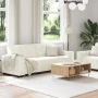 Juego de sofás con cojines 2 piezas terciopelo crema de , Sofás - Ref: Foro24-3324708, Precio: 487,47 €, Descuento: %