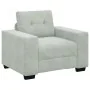 Sillón sofá gris claro 60 cm terciopelo de , Sofás - Ref: Foro24-4105098, Precio: 158,91 €, Descuento: %