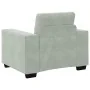 Sillón sofá gris claro 60 cm terciopelo de , Sofás - Ref: Foro24-4105098, Precio: 158,91 €, Descuento: %
