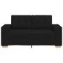Sofá Loveseat de tela negra de 120 cm by , Sofas - Ref: Foro24-4105070, Price: 214,07 €, Discount: %