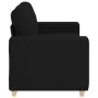 Sofá Loveseat de tela negra de 120 cm by , Sofas - Ref: Foro24-4105070, Price: 214,07 €, Discount: %