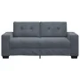 Sofá Loveseat gris oscuro 140 cm terciopelo de , Sofás - Ref: Foro24-4105123, Precio: 230,19 €, Descuento: %
