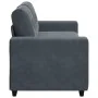 Sofá Loveseat gris oscuro 140 cm terciopelo de , Sofás - Ref: Foro24-4105123, Precio: 230,19 €, Descuento: %