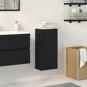 Armario de pared roble negro 32x20x67 cm madera de ingeniería de , Tocadores de baño - Ref: Foro24-862095, Precio: 40,04 €, D...