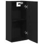 Armario de pared roble negro 32x20x67 cm madera de ingeniería de , Tocadores de baño - Ref: Foro24-862095, Precio: 40,04 €, D...