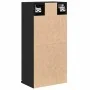 Armario de pared roble negro 32x20x67 cm madera de ingeniería de , Tocadores de baño - Ref: Foro24-862095, Precio: 40,04 €, D...