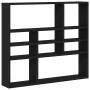 Estante de pared roble negro 90x16x78 cm madera de ingeniería de , Estantes y estanterías - Ref: Foro24-862510, Precio: 53,53...
