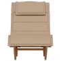 Tumbona mecedora con cojín de madera maciza de acacia by , Loungers - Ref: Foro24-4103885, Price: 181,11 €, Discount: %
