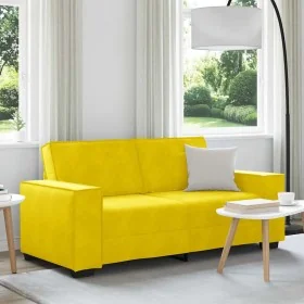 Sofá de 2 plazas terciopelo amarillo 140 cm de , Sofás - Ref: Foro24-4105026, Precio: 214,84 €, Descuento: %