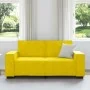 Sofá de 2 plazas terciopelo amarillo 140 cm by , Sofas - Ref: Foro24-4105026, Price: 214,84 €, Discount: %