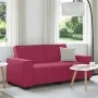 Sofá de 2 plazas de terciopelo rojo tinto 140 cm von , Sofas - Ref: Foro24-4105024, Preis: 214,84 €, Rabatt: %