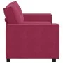 Sofá de 2 plazas de terciopelo rojo tinto 140 cm von , Sofas - Ref: Foro24-4105024, Preis: 214,84 €, Rabatt: %