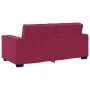 Sofá de 2 plazas de terciopelo rojo tinto 140 cm von , Sofas - Ref: Foro24-4105024, Preis: 214,84 €, Rabatt: %