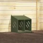 Nido para gallinas con 2 compartimentos de metal verde oliva de , Jaulas y habitáculos para animales pequeños - Ref: Foro24-8...