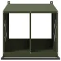 Nido para gallinas con 2 compartimentos de metal verde oliva de , Jaulas y habitáculos para animales pequeños - Ref: Foro24-8...