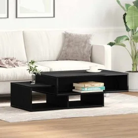 Mesa de centro de madera de roble negro 105x55x32 cm de , Mesas de centro - Ref: Foro24-862069, Precio: 72,38 €, Descuento: %