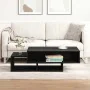 Mesa de centro de madera de roble negro 105x55x32 cm de , Mesas de centro - Ref: Foro24-862069, Precio: 72,38 €, Descuento: %