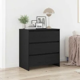 Aparador de madera de roble negro 70x41x75 cm de , Aparadores - Ref: Foro24-862083, Precio: 85,03 €, Descuento: %