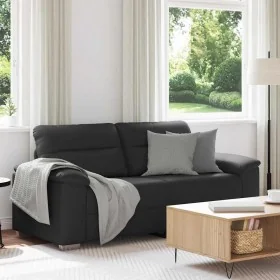 Sofá de 2 plazas de cuero sintético negro 140 cm de , Sofás - Ref: Foro24-4105343, Precio: 229,19 €, Descuento: %