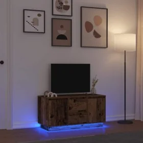 Mueble de TV con luces LED madera vieja 100x41x50 cm de , Muebles TV - Ref: Foro24-861416, Precio: 103,37 €, Descuento: %