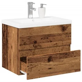 Mueble con lavabo integrado madera envejecida by , bathroom vanities - Ref: Foro24-3328921, Price: 152,21 €, Discount: %