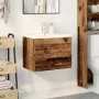 Mueble con lavabo integrado madera envejecida de , Tocadores de baño - Ref: Foro24-3328921, Precio: 152,21 €, Descuento: %