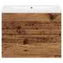 Mueble con lavabo integrado madera envejecida de , Tocadores de baño - Ref: Foro24-3328921, Precio: 152,21 €, Descuento: %