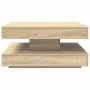 Mesa de centro giratoria 360 grados roble sonoma 70x70x34,5 cm von , Couchtisch - Ref: Foro24-858481, Preis: 76,45 €, Rabatt: %
