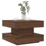 Mesa de centro giratoria 360 grados roble marrón 50x50x34,5 cm de , Mesas de centro - Ref: Foro24-858476, Precio: 61,56 €, De...