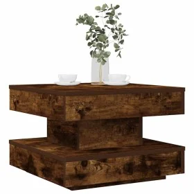 Mesa de centro giratoria 360 grados roble ahumado 50x50x34,5 cm de , Mesas de centro - Ref: Foro24-858474, Precio: 60,51 €, D...
