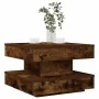 Mesa de centro giratoria 360 grados roble ahumado 50x50x34,5 cm de , Mesas de centro - Ref: Foro24-858474, Precio: 60,51 €, D...