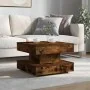 Mesa de centro giratoria 360 grados roble ahumado 50x50x34,5 cm de , Mesas de centro - Ref: Foro24-858474, Precio: 60,51 €, D...
