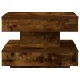 Mesa de centro giratoria 360 grados roble ahumado 50x50x34,5 cm de , Mesas de centro - Ref: Foro24-858474, Precio: 60,51 €, D...
