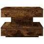 Mesa de centro giratoria 360 grados roble ahumado 50x50x34,5 cm de , Mesas de centro - Ref: Foro24-858474, Precio: 60,51 €, D...