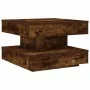 Mesa de centro giratoria 360 grados roble ahumado 50x50x34,5 cm de , Mesas de centro - Ref: Foro24-858474, Precio: 60,51 €, D...