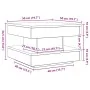 Mesa de centro giratoria 360 grados roble ahumado 50x50x34,5 cm de , Mesas de centro - Ref: Foro24-858474, Precio: 60,51 €, D...