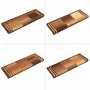 Alfombrillas de escalera autoadhesivas 10 uds marrón 65x21x4 cm de , Alfombrillas para escalones - Ref: Foro24-149845, Precio...