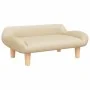 Sofá para niños de tela crema 70x40x24 cm de , Mobiliario para bebés y niños pequeños - Ref: Foro24-3196343, Precio: 68,35 €,...