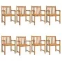 Sillas de jardín 8 uds madera maciza de acacia 56x55,5x90 cm de , Sillas de jardín - Ref: Foro24-3206274, Precio: 652,60 €, D...