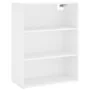 Aparador alto madera contrachapada blanco 69,5x34x180 cm by , Sideboards - Ref: Foro24-3200545, Price: 157,64 €, Discount: %